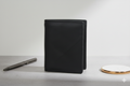 Jutt Black Tripple Fold™ Wallet - 100% Pure Cow Leather Wallet - TriFold - Showsha Pro Wallet Edition - Brand Box Included