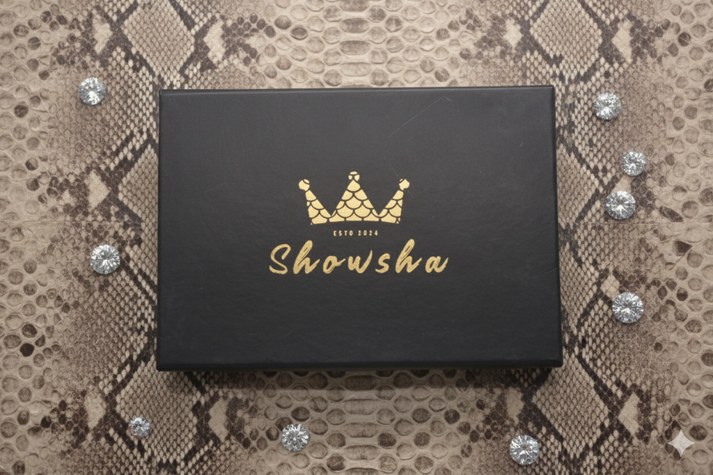 Snake Silver™ Pro Wallet - 100% Pure Cow Leather Wallet - Showsha Pro Wallet Edition - Brand Box Included
