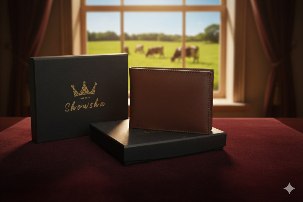Imported Cow™ (Rich Soft Brown) Leather Pro Wallet - 100% Pure Cow Leather Wallet - Showsha Pro Wallet Edition - Brand Box Included