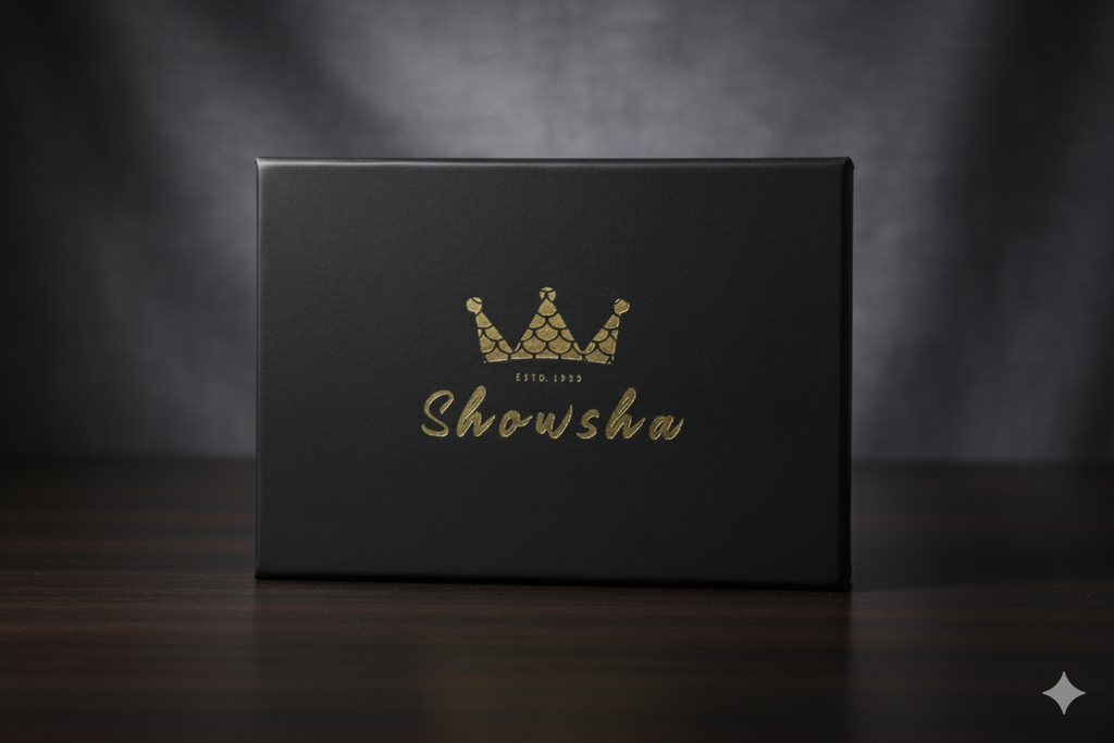Elegant Brown Three Fold™ Pro Wallet - 100% Pure Cow Leather Wallet - Tri Fold - Showsha Pro Wallet Edition - Brand Box Included