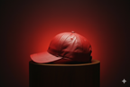 The Royal Red Full Leather Cap™ - 100% Pure Genuine Leather - Sharp Red - Unisex - Showsha King Collection