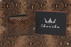 100% Pure Original Brown Snake (King DK Brown Snake) Skin Leather Wallet - KingBrown™ - Showsha Premium Wallet Edition - Brand Box Included (Copy)