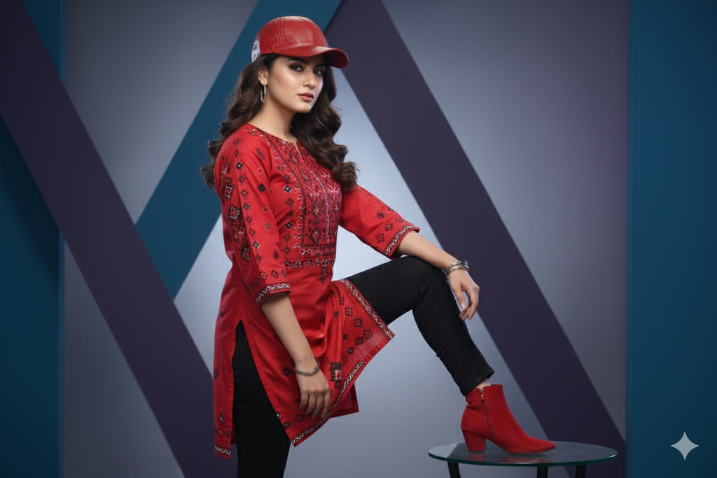 The Royal Red Full Leather Cap™ - 100% Pure Genuine Leather - Sharp Red - Unisex - Showsha King Collection
