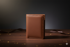Elegant Brown Three Fold™ Pro Wallet - 100% Pure Cow Leather Wallet - Tri Fold - Showsha Pro Wallet Edition - Brand Box Included