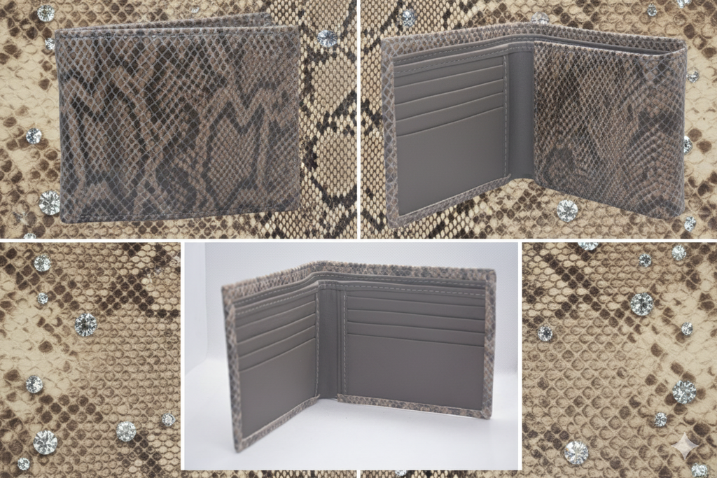 Snake Silver™ Pro Wallet - 100% Pure Cow Leather Wallet - Showsha Pro Wallet Edition - Brand Box Included