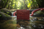 100% Pure Original Red Snake (Red Spitting Cobra) Skin Leather Wallet - RedSpit Snake™ - Showsha Premium Wallet Edition - Brand Box Included
