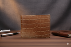 Alligator Stamp™ Pro Wallet - 100% Pure Cow Leather Wallet - Alligator Skin Design - Showsha Pro Wallet Edition - Brand Box Included