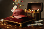 The Royal Red Full Leather Cap™ - 100% Pure Genuine Leather - Sharp Red - Unisex - Showsha King Collection