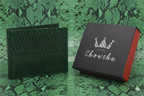 100% Pure Original Green Snake (Green Viper Mamba Snake) Skin Leather Wallet - GreenMamba™ - Showsha Premium Wallet Edition - Brand Box Included