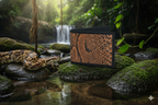 100% Pure Original Anaconda (Gold Black) Snake Skin Leather Wallet - AnacondaGOLD™ - Showsha Gold Antique Edition - Brand Box Included