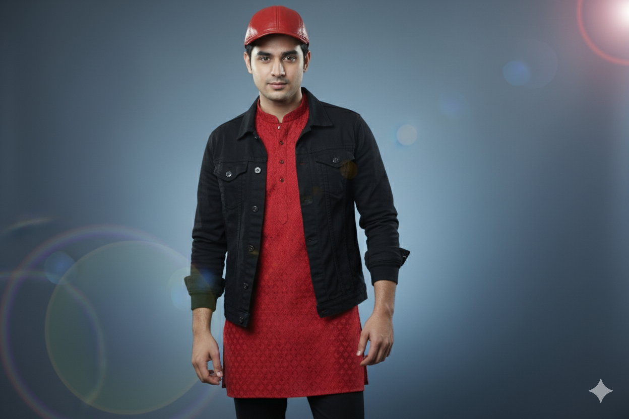 The Royal Red Full Leather Cap™ - 100% Pure Genuine Leather - Sharp Red - Unisex - Showsha King Collection